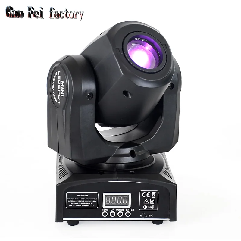Led Moving Head 10 Вт Dj Спортивные огни с 7 цветами и 8 Gobos Dmx управлением для