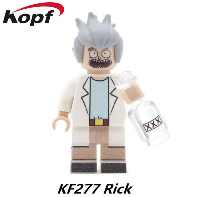 

Single Sale Super Heroes Wars Rick Morty Teacher Terminator Bride Aurra Sing Building Blocks Children Gift Toys KF277