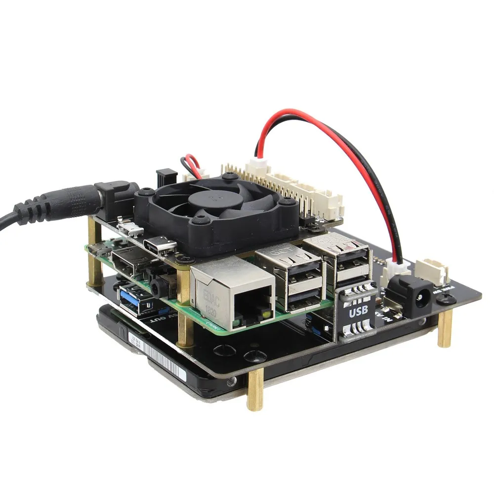 Raspberry Pi X820 V3.0 плата расширения и металлический чехол поддерживает 2 5 дюйма SATA HDD/SSD