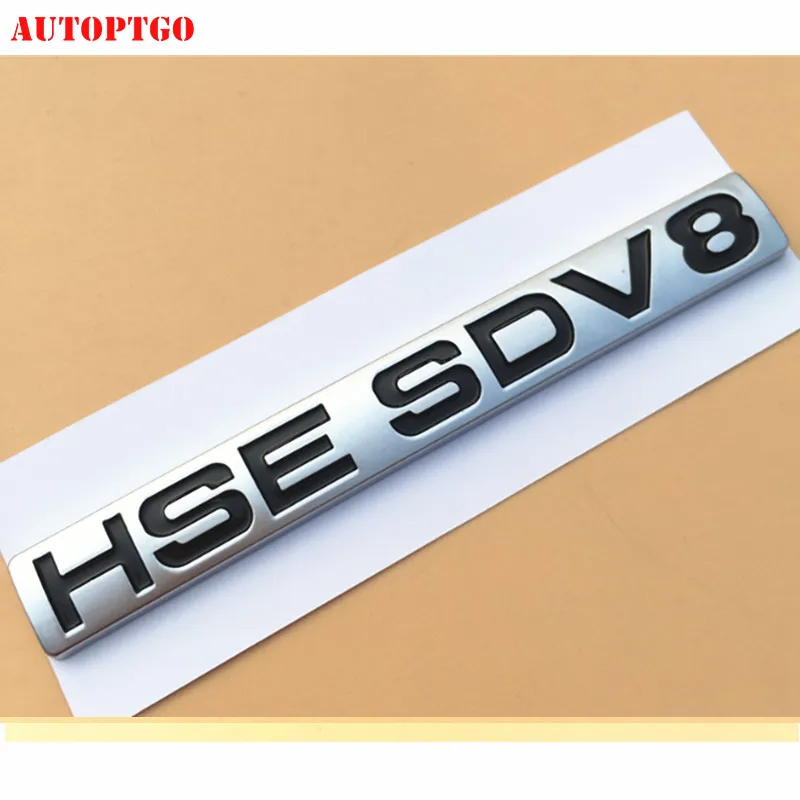 Автомобиль DIY 3D письмо эмблема значок стикер для LAND RANGER ROVER Дискавери Спорт HSE SDV8 SDV6 SCV6 SI4 Роскошные с наддувом - Цвет: HSE SDV8