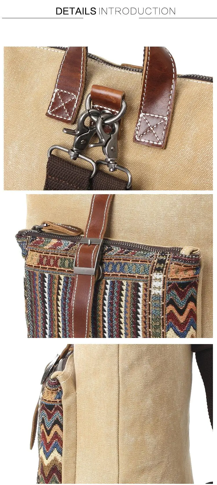 Ethnic Style Travel Backpack Waterproof Lattice School Bags For Teenage Girls Bagpack School Back