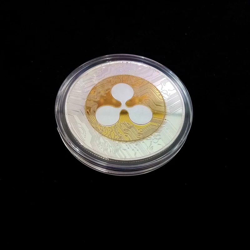 Gold Plated Ripple XRP Commemorative Coin 1 Piece