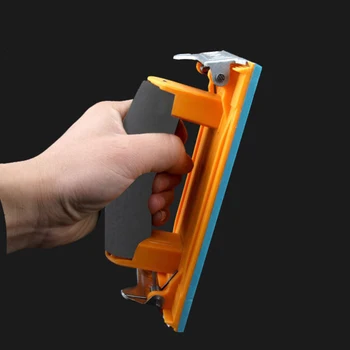 

Sandpaper Holder With Sponge Handle Clamp Hand Sander Sand Board Woodworking Wood Bulding Carving Wall Surface Polishing Sponge