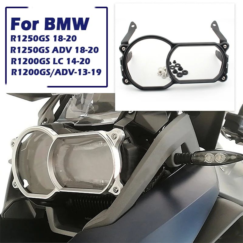 1pc Motorcycle Headlight Protector Grille Headlight Guard Cover For Bmw