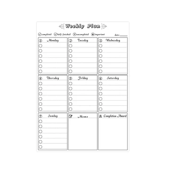 

Removable Whiteboard Dry Erase Board nets Fridge Refrigerator To-Do List Monthly Daily Planner Schedule netic Board