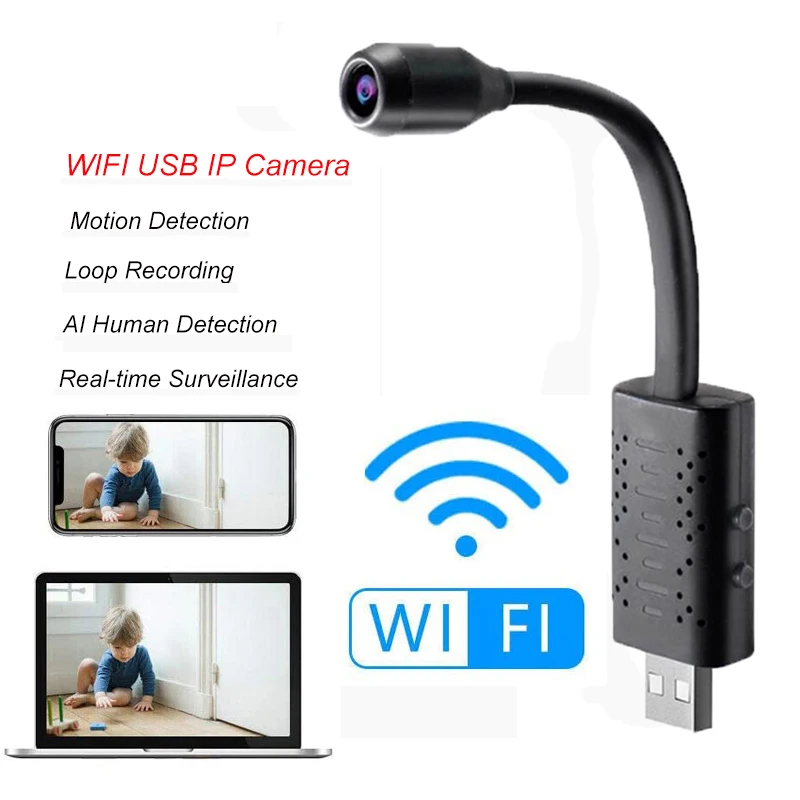 IP-камера видеонаблюдения Full HD 720P Wi-Fi USB | Электроника