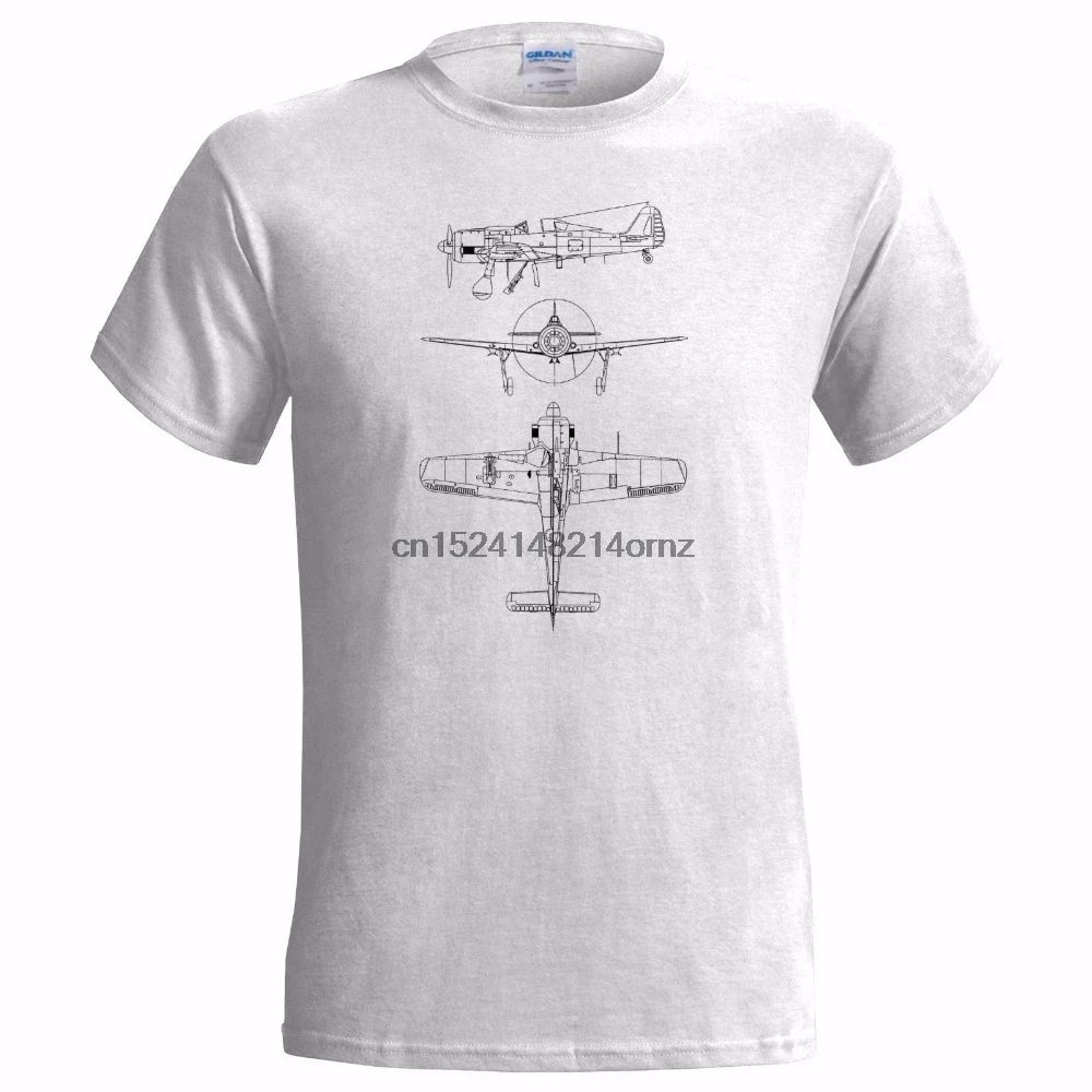 Мужские знаменитый бренд одежда мужская футболка Focke Wulf Fw 190 Tech рисунок Мужская с