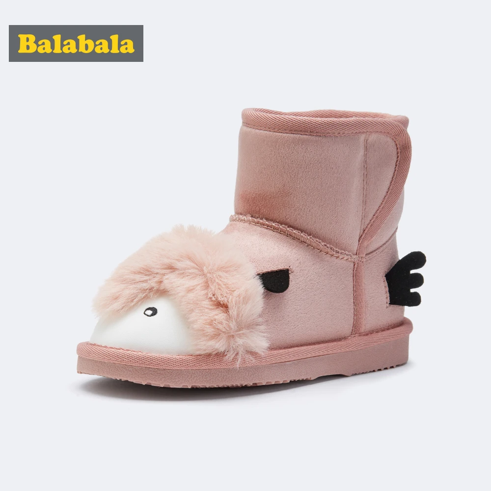 Balabala/короткие ботинки для девочек; детские зимние ботинки для мальчиков; коллекция года; новые зимние ботинки; модная теплая детская обувь
