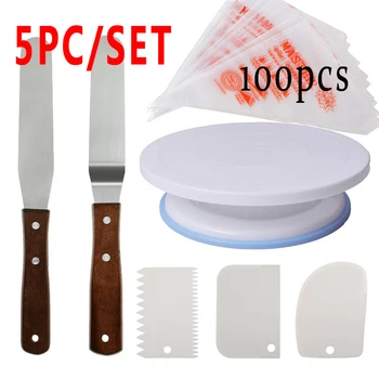 

Plastic Cake Turntable Rotating Cake Plastic Dough Knife Decorating 10 Inch Cream Cakes Stand Cake Rotary Table Hot Sal