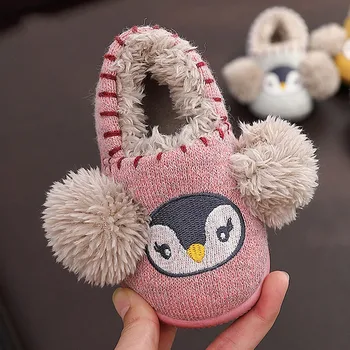 

Infant Baby Boys Girls Non Slip Slippers Toddler Indoor Home Slipper Casual Loafer Soft Sole Booties with Grip Home Moccasins