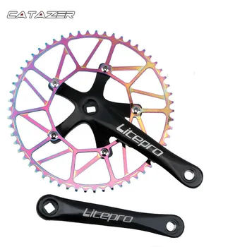 

170mm 130 BCD Ultralight Bicycle Crankset 5 Nails Square Hole BXM Crank Chain Ring 46T 48T 50T 52T 54T 56T 58T Mtb Crankset