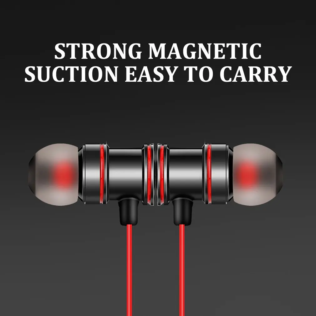 Bluetooth Беспроводной наушники спортивные магнитные стерео наушники с микрофоном наушники гарнитуры для iPhone и Android смартфонов