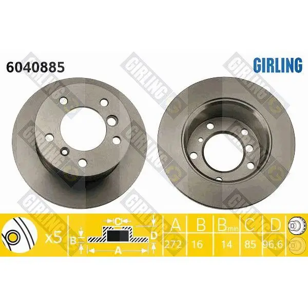 Диск тормозной MERCEDES W463 79-/SPRINTER 95-06/VW LT 96-06 задн