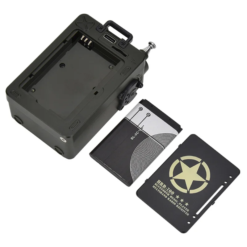 Leitor de Música Busca e Salvar Estações de Rádio Reprodução de Cartão Rádio Codificação Roda Interruptor Tuning Suporte Bluetooth tf Hrd-700 - Image 2