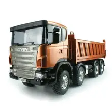 LESU 1/14 RC Sca 8*8 гидравлический подъемный самосвал окрашенный мотор DIY Tmy THZH0473