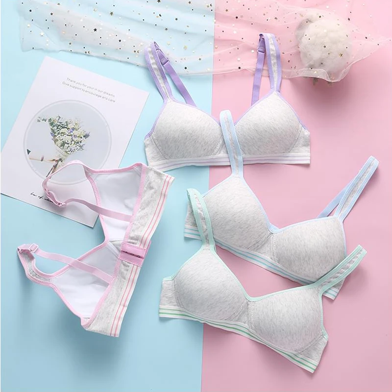 

Seamless Wire Free Bra For Women's Intimates Young Girls Bralette Ultra-Thin Push Up Underwear Soft Cotton Lingerie A B Cup