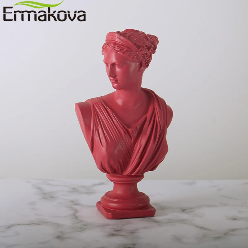 ERMAKOVA 32cm Nordic Creative David Anna Statue Male God Ornaments Simple Statuettes Modern Art Home Decoration Accessories