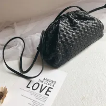 Дизайнерская Элегантная трикотажная плиссированная Сумка-клатч из натуральной кожи, сумка через плечо, мини сумка-хобо, сумка через плечо для женщин и девушек, модная