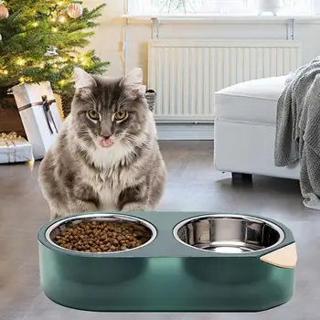 

Adjustable Temperature Heating Cat Bowl Pet Feeder Food Water Bowl Stainless Steel Heating And Cooling Bowl Pet Supplies 20E