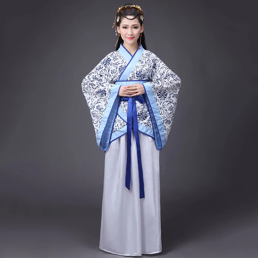 Chinese Spring Festival New Year Costumes Dresses for Woman Stage Wear ...