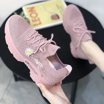 

2020 new Daisy Spring and Autumn Summer popular student mesh breathable running sneakers women's ins All-match break
