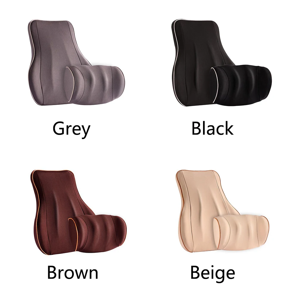 2 шт. ортопедический Универсальный Автомобильный защитный подголовник для шеи домашний всплеск памяти подушка твердая Легкая очистка офисная мягкая