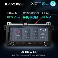 XTRONS Qualcomm Bluetooth 5,0 AptX 8,8 ''Android 10,0 PX6 Auto Stereo GPS für BMW E46 Limousine Für Rover 75 für MG ZT KEINE DVD