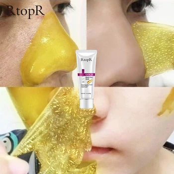 

65g Gold Blackhead Remove Face Masks Deep Cleansing Purifying Peel Off Facail Shrink Pore Face Masks Moisturizing Cream TSLM1