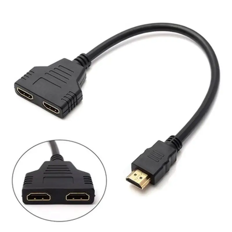 Разветвитель HDMI 1 в 2 выхода 1080P разветвитель штекер гнездо адаптер