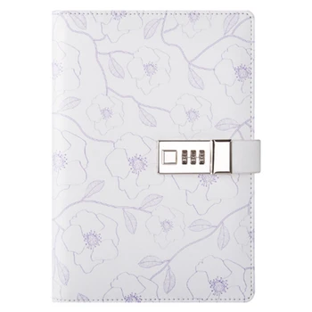 

A5 Notepad Password Notebook Diary with Lock Hand Book Password Lock Notebook Travel Planner Journal Student Code Lock Note Book
