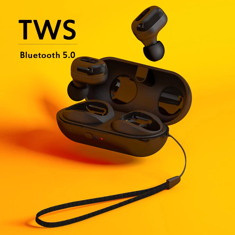 TWS-наушники с микрофоном и зарядным футляром Bluetooth 5 0 | Электроника