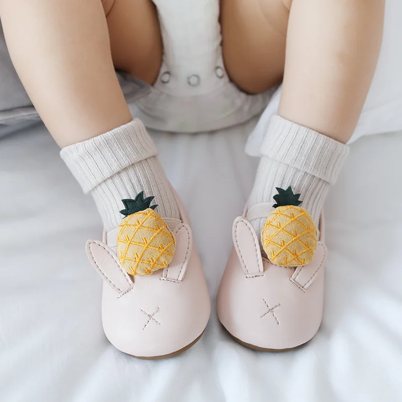 

19 Years Spring And Summer New Style Stereo Fruit Cartoon Anti-slip Learner Baby Floor Socks 0-1-3-Year-Old Baby Socks