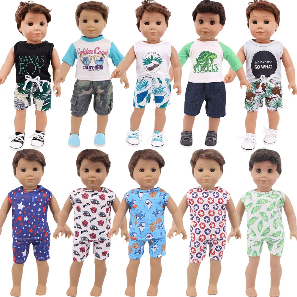 

Doll Clothes Casual Wear, Vacation And Entertainment Style For 43Cm Baby Reborn Clothes Logan Boy Accessories,Generation Panties
