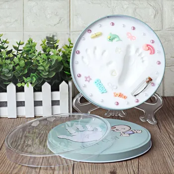 

Infant Baby Footprint Keepsake Care Air Drying Modeling Colored Clay Handprint Imprint Kit Casting child Hand Inkpad Fingerprint