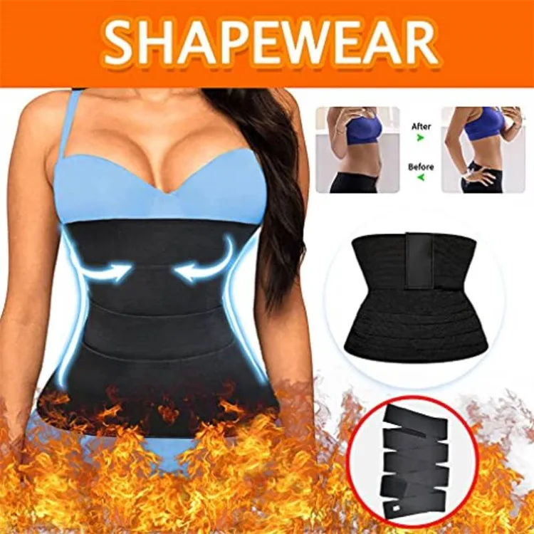 best shapewear for lower belly pooch SURE YOU LIKE Women Waist Trainer Bandage Wrap Tummy Control Band Slimming Fat Burning Body Shaper Belt Top Stretch Cincher shapewear for tummy