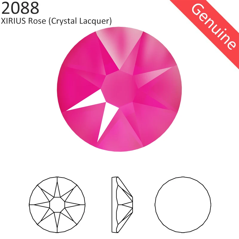 (24 шт.) Оригинальные кристаллы от Swarovski 2088 XIRIUS лак эффекты плоские стразы без