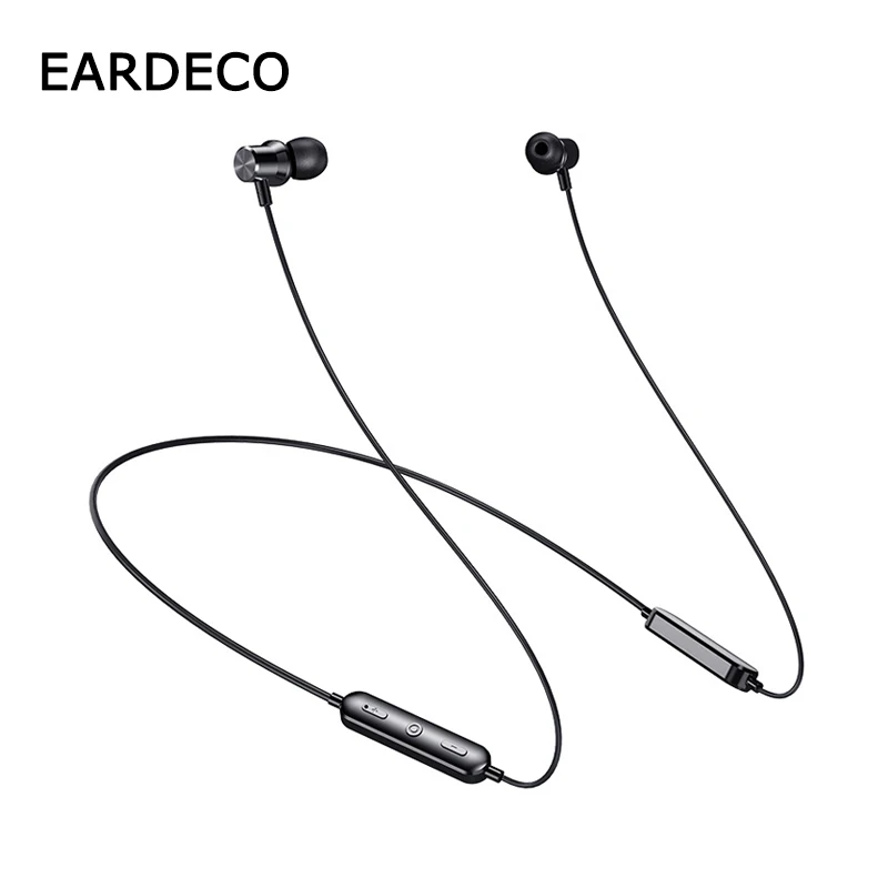 

EARDECO Bluetooth Earphone 5.0 Neckband Wireless Earphones Headphones Magnetic Headset with Mic Waterproof Earbuds for Phone