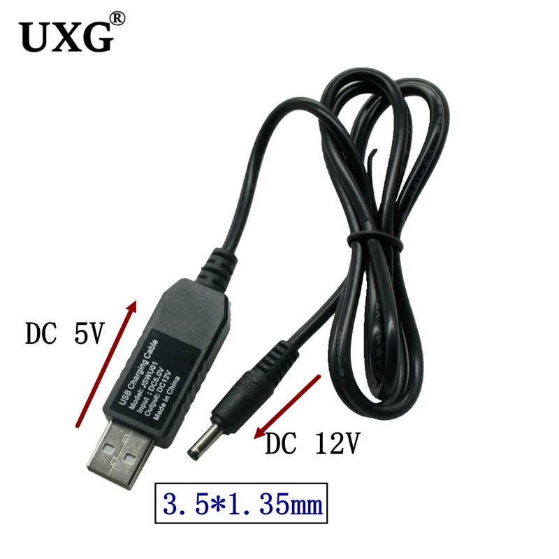 Universal USB to DC Power Boost Cable - 5V to 9V/12V Step-Up Converter with 3.5mm Plug