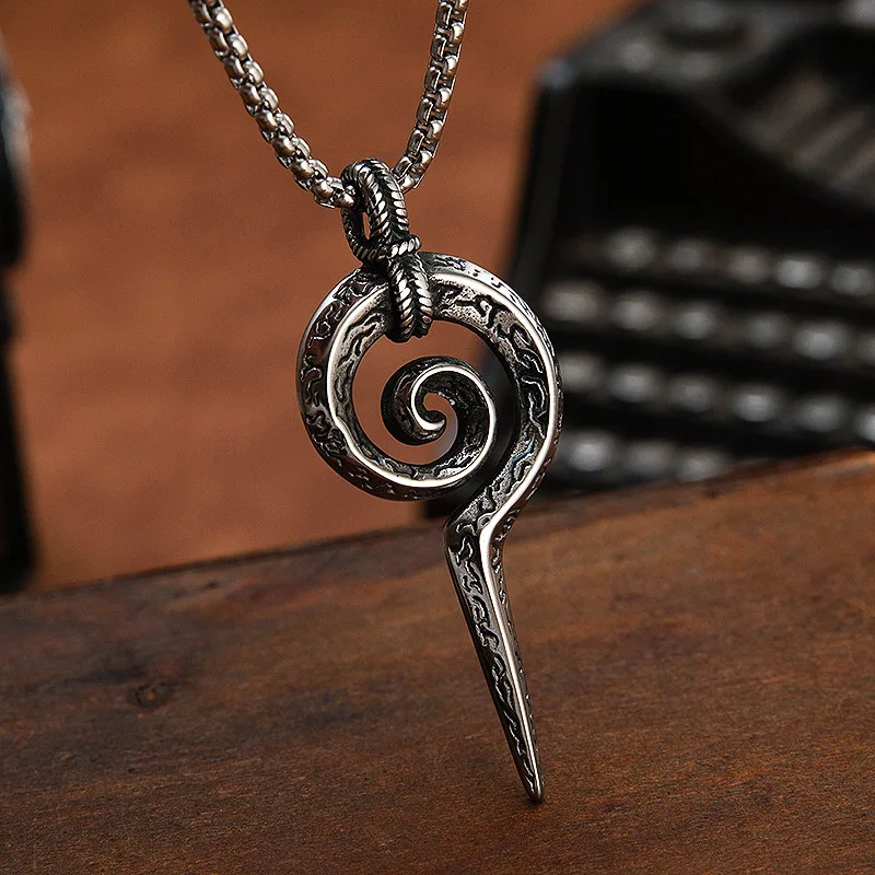 Vintage Mayan Totem Snake Scepter Pendant Necklace Men Women 316L Stainless Steel Animal Chain Dropshipping Store | Украшения и