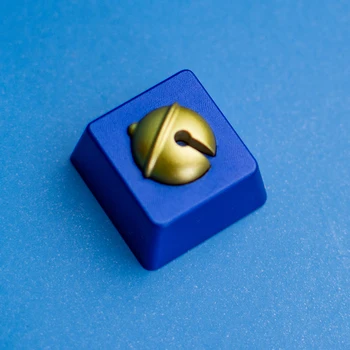 

1pc Full Metal Aluminium Alloy Key Cap Mechanical Keyboard Personality Small Bell Cat Claw Keycap