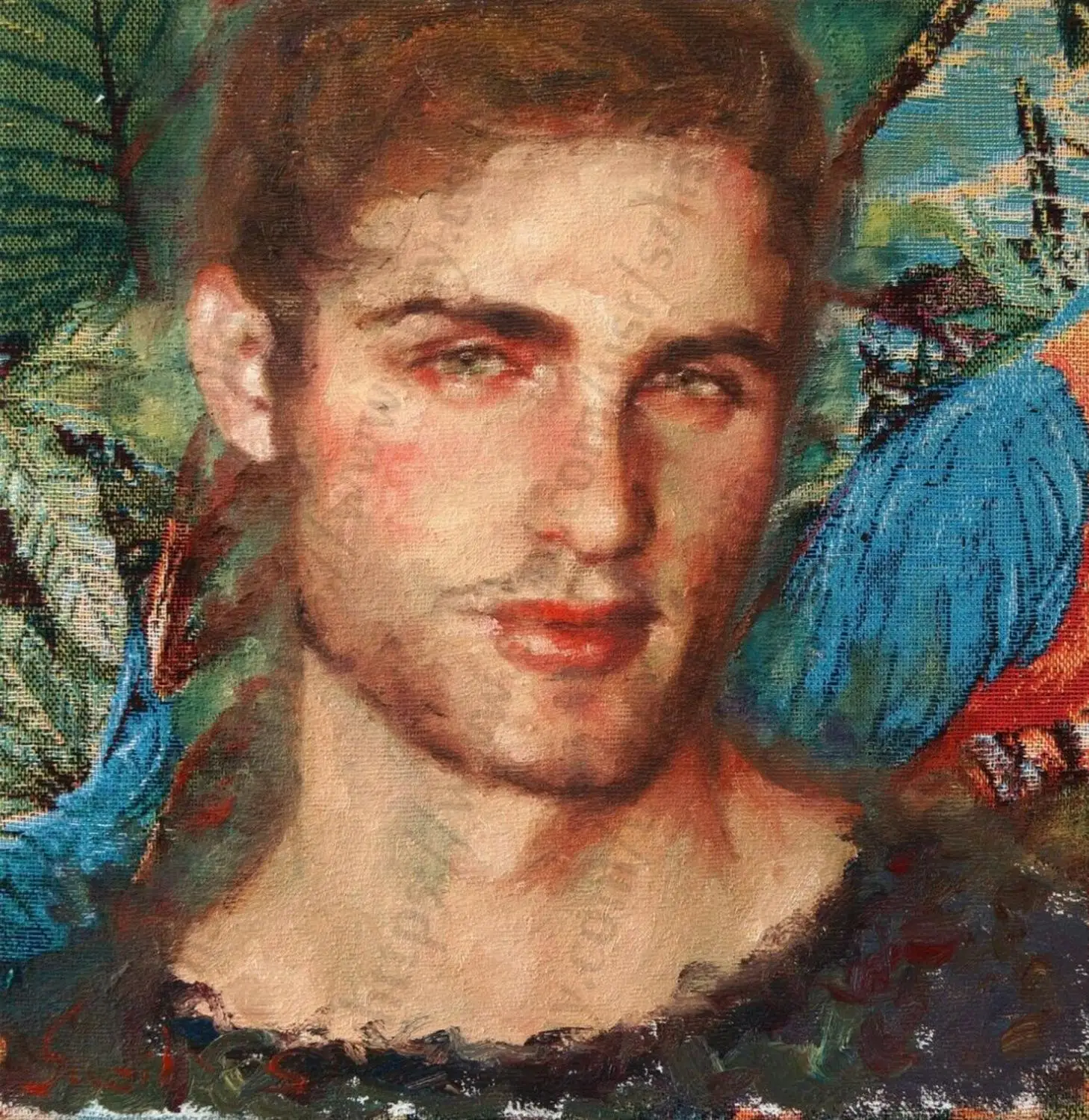 

100% Hand-painted Oil Painting Portrait of a Young Boy Man Mr Portrait