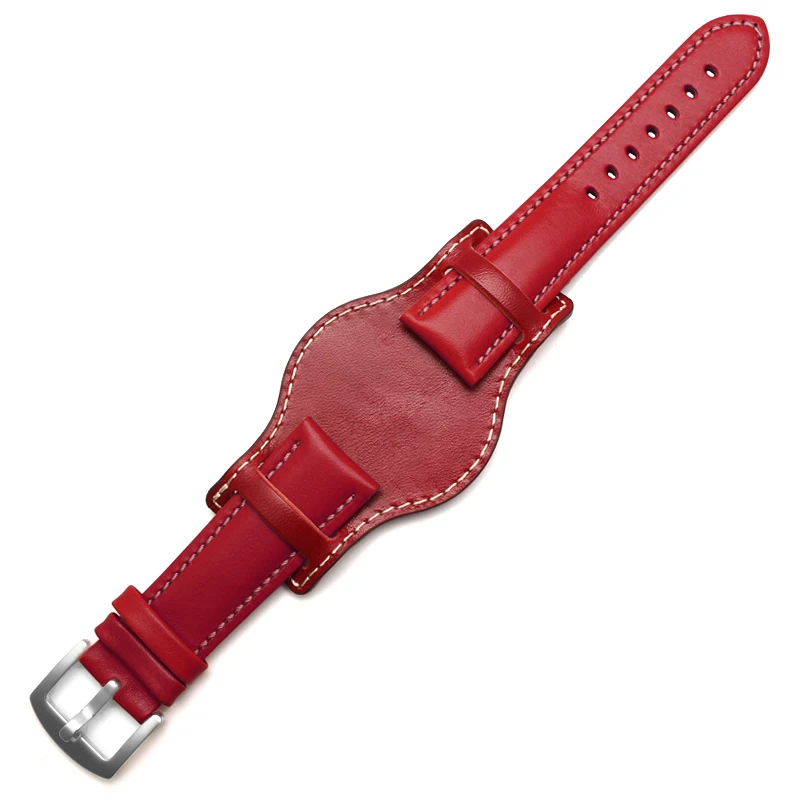 Handmade Genuine Leather Men's Watch Strap - Premium Watchband Bracelet