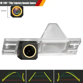 

Night Vision HD 1280x720p Golden Camera Rear View Backup Camera Trajectory Dynamic Parking Line for Mitsubishi V6 V5 2013-2015