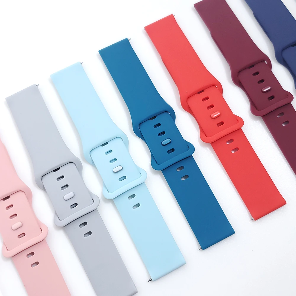 22mm Quick release Silicone Strap Band For Xiaomi Mi Watch Color sports edition Smartwatch Bracelet Watchband Wriststrap