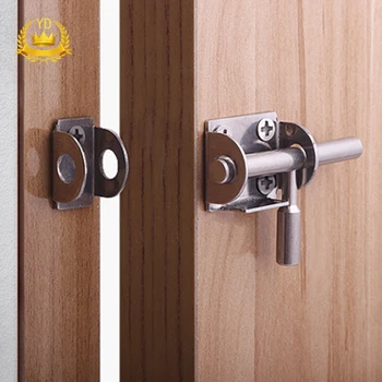 

Hot Stainless Steel Sliding Hasp Latches Door Chain Locks Bathroom Door Window Cabinet Fitting Slide Bolt Latch Security Tools