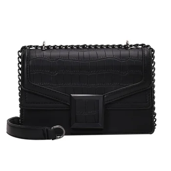 

Stone pattern Small PU Leather Crossbody Bags for Women New Fashion Female Shoulder Messenger Bag Ladies' Luxury Chain Handbags
