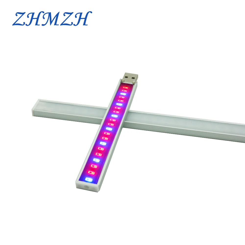 ZHMZH Portable Convenient LED Full Spectrum Phyto Growth Lamp LED Plant Growing Lamp USB Red Blue Hydroponic Grow Light