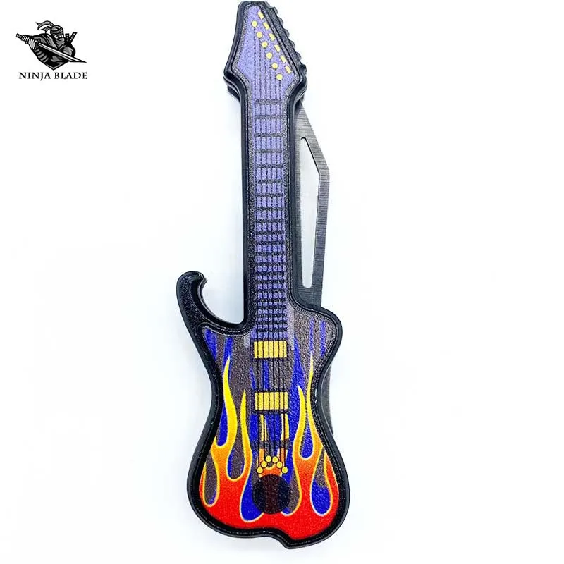 

Guitar Player Jackknife Creative Folding Knife Utility EDC Gift For Music Lovers Ninja Blade