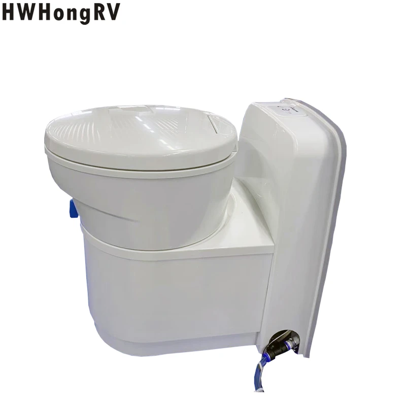Electrical Camper Rv Toilet Bowl Is Made Of Lightweight Pp Material For