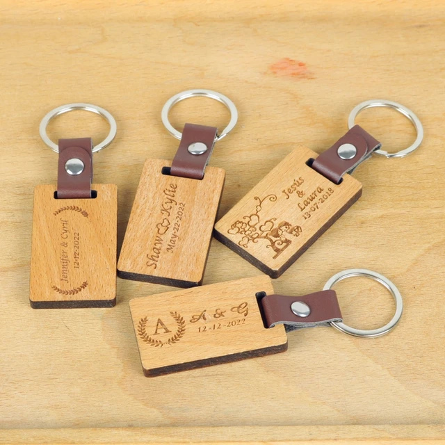 10pcs Personalized Engrave Round Wooden Keychain With Tassels Wood Keyring  Tags Christening Baptism Frist Holy Communion Gift - AliExpress